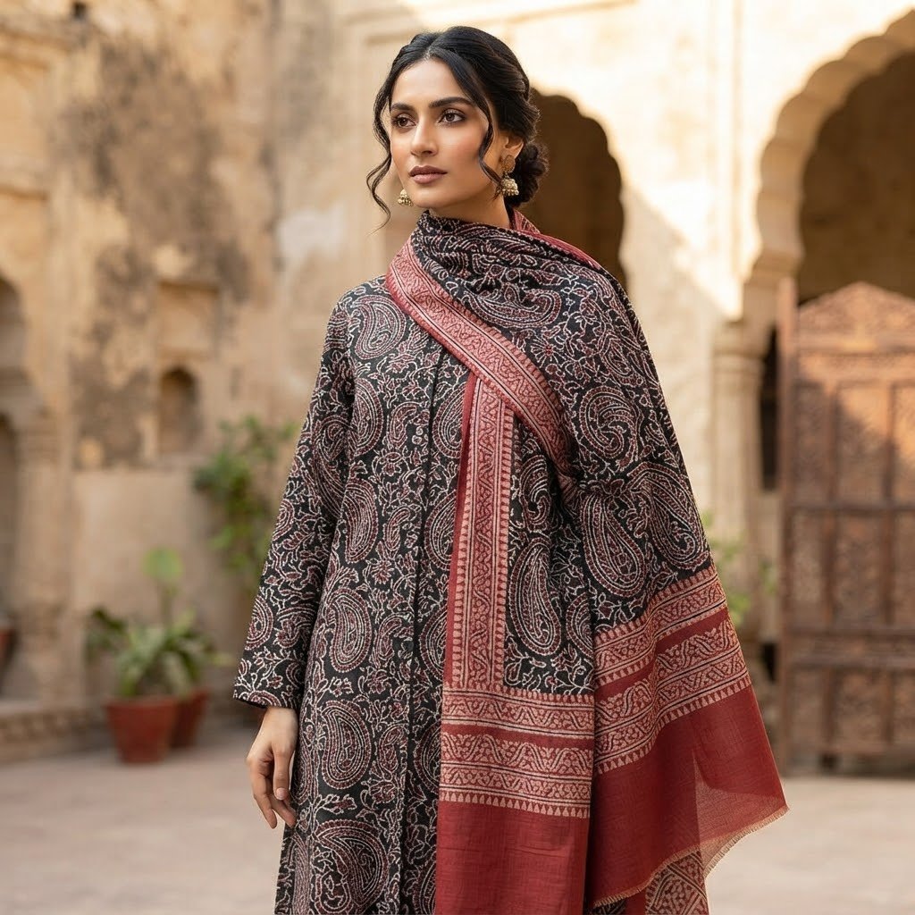 Huroof – 2 Piece Ajrak Set
