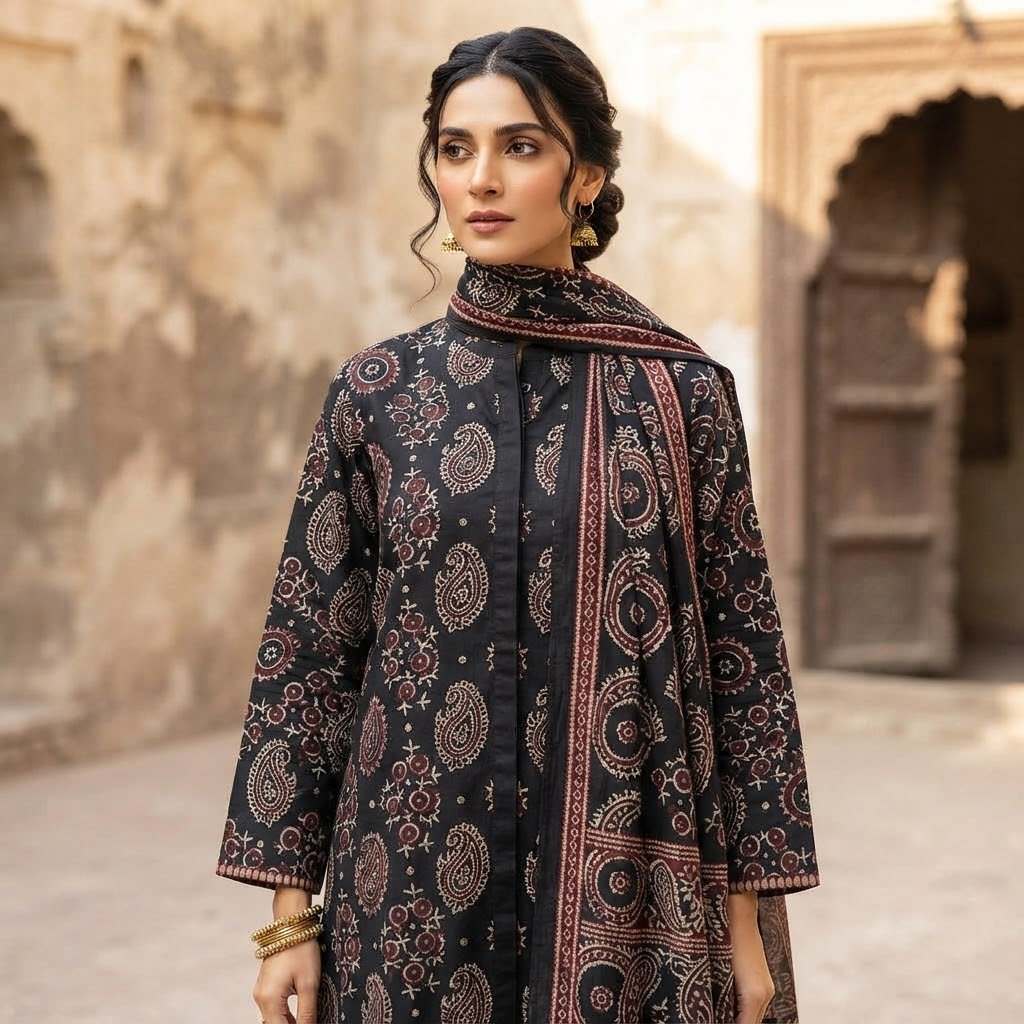 2 Piece Ajrak Set